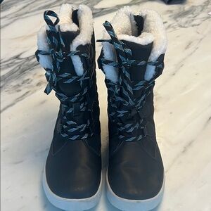 Merrell Black and White Winter Boots